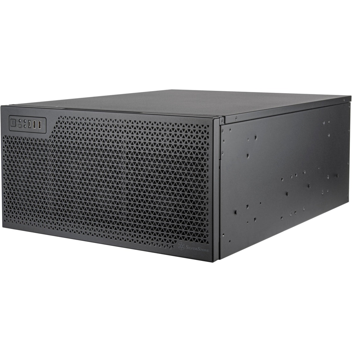 Silverstone rm52 server behuizing (zwart | 2x usb-a | 1x usb-c)