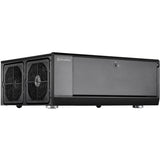 Silverstone sst-gd10b htpc behuizing (zwart | 2x usb-a)
