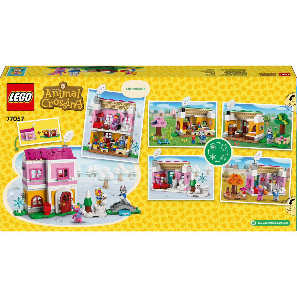 Lego ® animal crossing™ creatieve huizen: seizoenenlang plezier - 77057