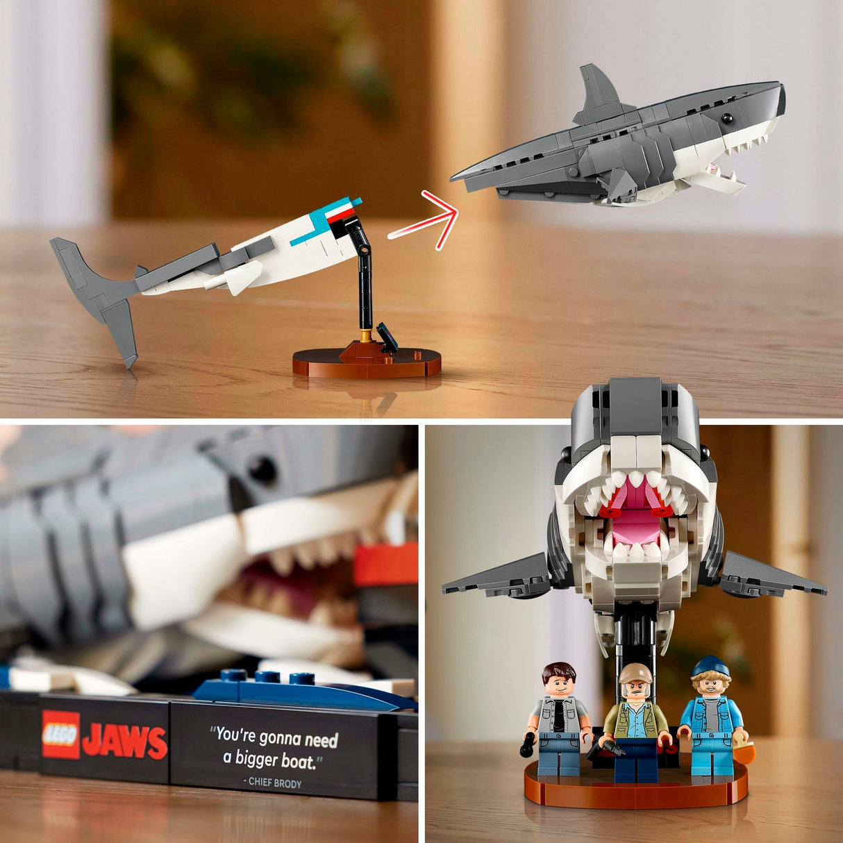 Lego ideas - jaws constructiespeelgoed (21350)