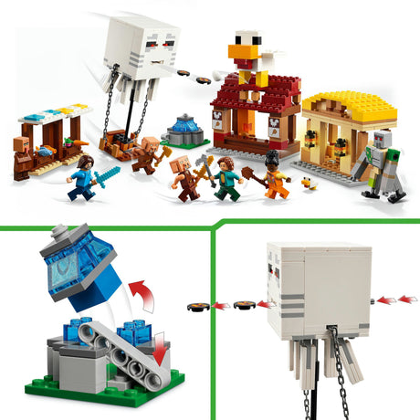 Lego minecraft de ghast-ballon aanval op het dorp - 21273