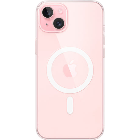 Apple doorzichtig hoesje met magsafe voor iphone 15 plus telefoonhoesje (transparant)