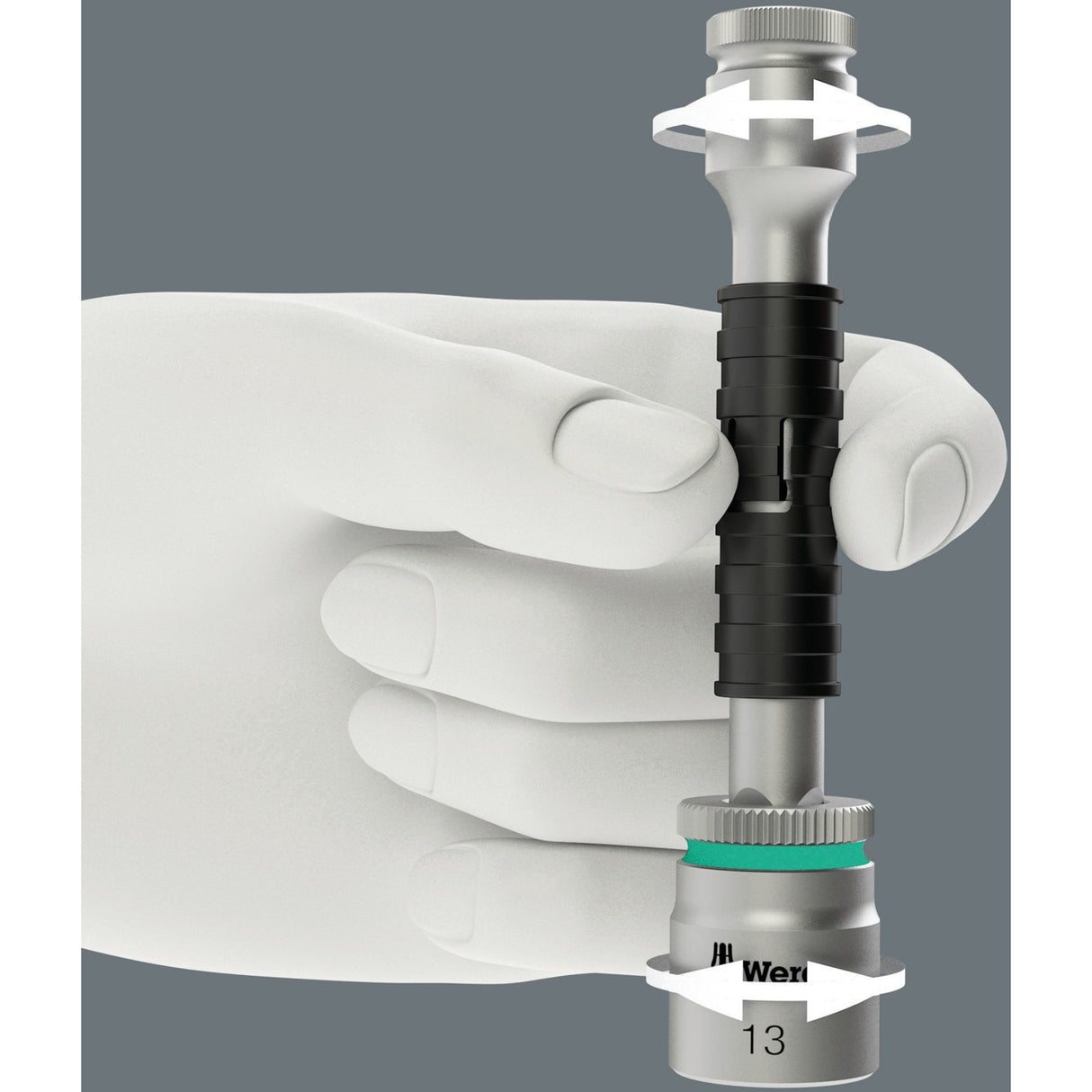 Wera 8000 c sb zyklop speed-ratel met 1 2 -aandrijving