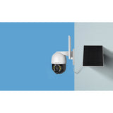 Foscam b4, 100% draadloze 2k 4mp pan tilt batterijcamera (wit)