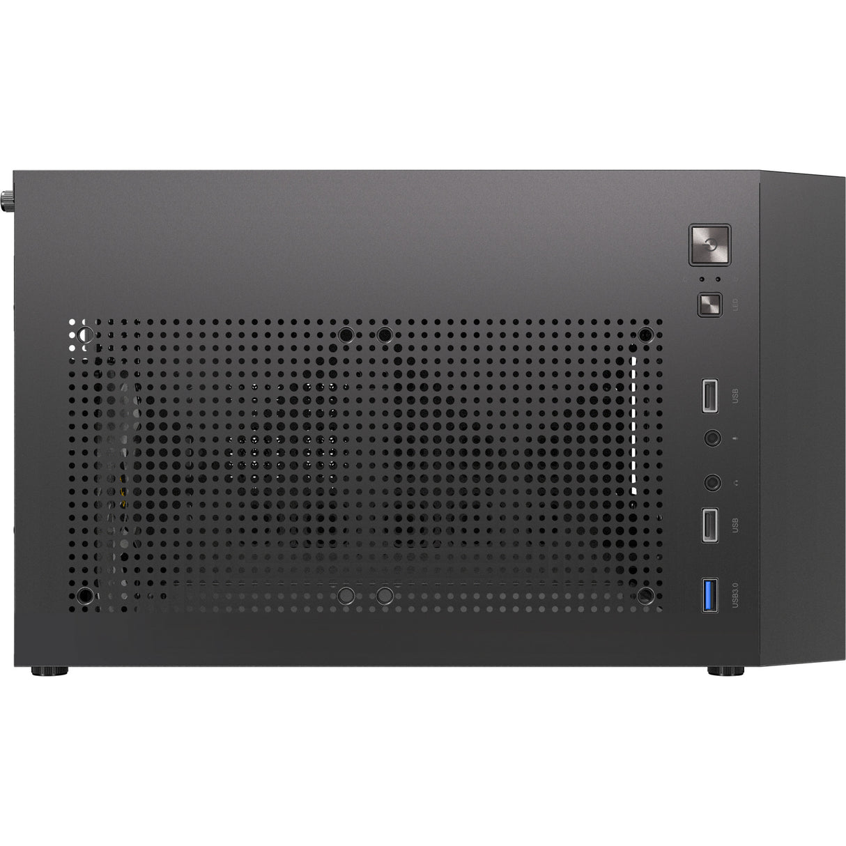 Antec ax27 rgb elite midi tower behuizing (zwart | 3x usb-a | tempered glass)