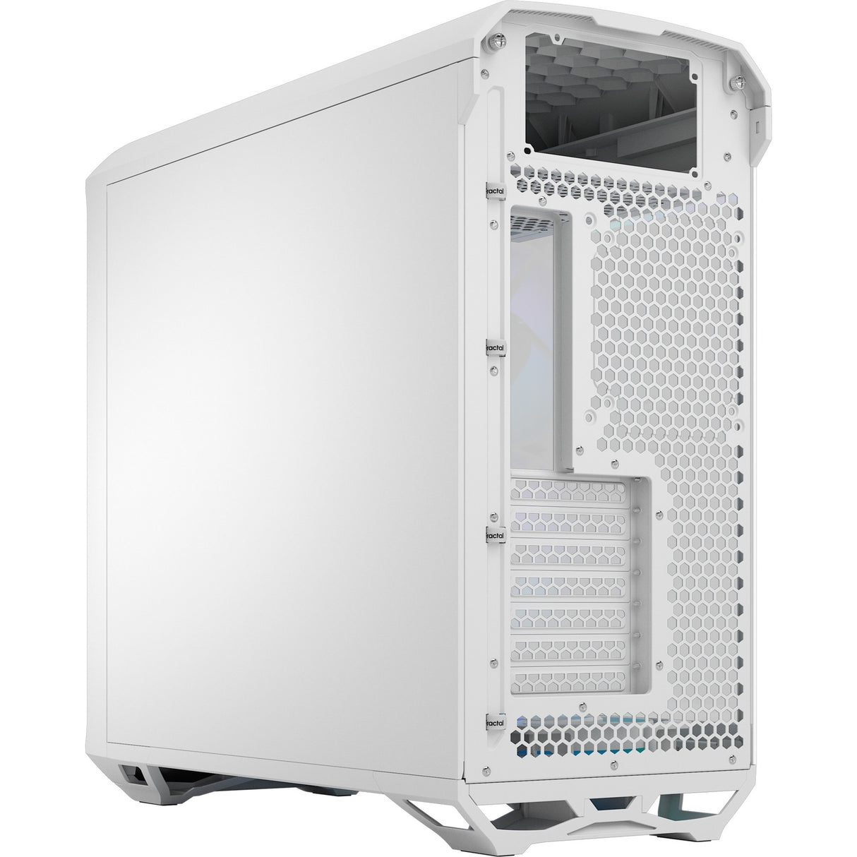 Fractal design torrent white rgb tg clear tint midi tower behuizing (wit | 2x usb-a | 1x usb-c | rgb | window)