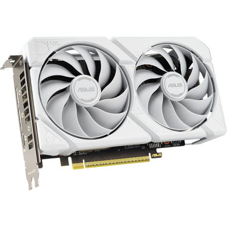 Asus radeon rx 9060 xt dual white edition 16gb grafische kaart (wit, rdna4, gddr6, 2x displayport, 1x hdmi 2.1)