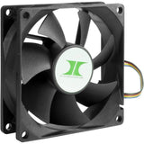 Inter-tech ipc fan set 80 mm case fans (zwart, 4 stuks, 80 x 80 x 25 mm, pwm)