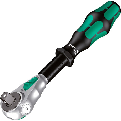 Wera 9722 schuimrubberen inzetstuk met 8000 c zyclop ratel 1 2 set 1, 31‑delig gereedschapsset (zwart grijs, ratel en doppenset, in schuimrubberen inzet voor werkplaatswagen)