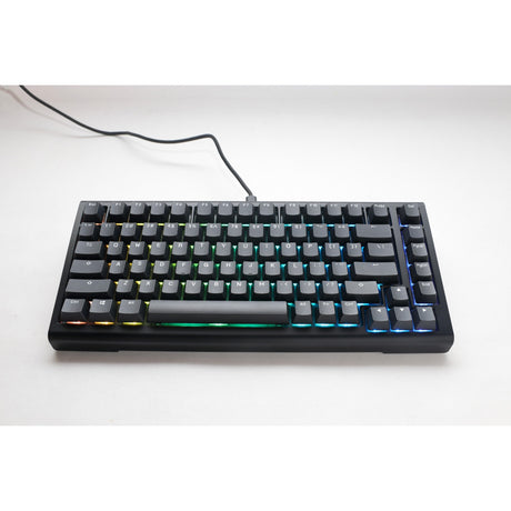 Ducky projectd tinker 75 met qmk via rgb mechanisch toetsenbord (zwart, us lay-out (qwerty), cherry mx red, 75%, rgb leds, double-shot pbt, hot-swappable, gasket mount)