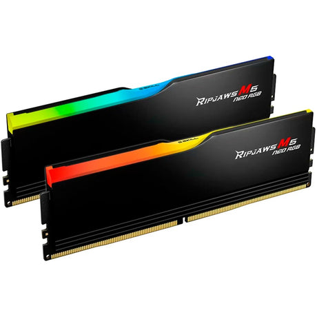 G.skill 32 gb ddr5-6000 kit werkgeheugen (zwart, f5-6000j2836g16gx2-rm5nr, ripjaws m5 neo rgb, amd expo)