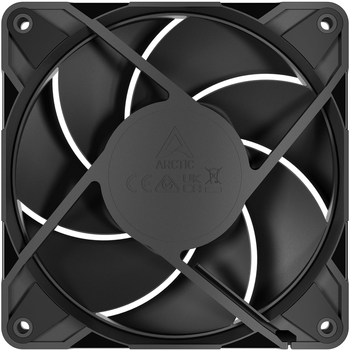 Arctic p12 pro pst co case fan (zwart, 120 x 120 x 25 mm, pwm)