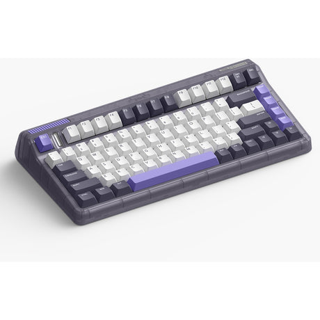 Iqunix og80 lavandin wireless mechanical keyboard (lavendel, us lay-out (qwerty), cherry mx red, 80% (tkl), hot-swappable, pbt, 2.4ghz | bluetooth 5.1 | usb-c)