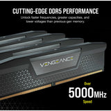 Corsair vengeance 32 gb ddr5-6000 (2x 16 gb) werkgeheugen (zwart, cmk32gx5m2e6000c36, xmp 3.0)
