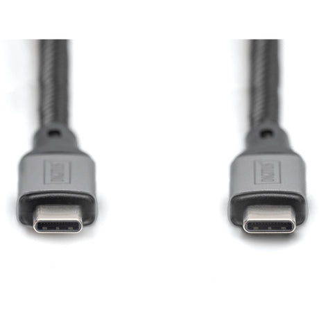 Digitus usb-c 4 gen2- usb-c-verbindingskabel (zwart grijs, 3 meter)