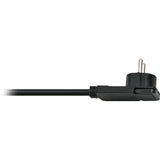 Brennenstuhl comfort-line plus, 4-voudig stekkerdoos (zwart, met platte stekker, 2m h05vv-f 3g1,5)