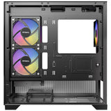 Antec cx500m rgb mini tower behuizing (zwart | 3x usb-a | tempered glass)