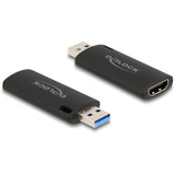 Delock hdmi video capture stick usb-a adapter (zwart)
