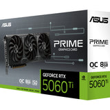 Asus prime geforce rtx 5060 ti oc 8g grafische kaart (3x displayport, 1x hdmi)