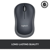 Logitech wireless mouse m185 (grijs, retail)