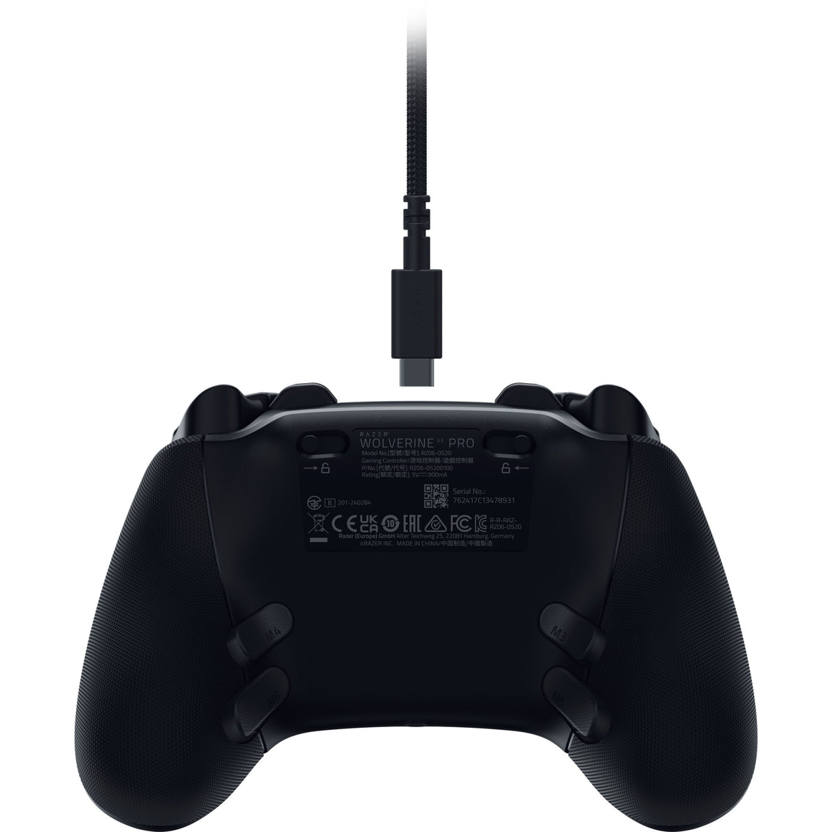 Razer wolverine v3 pro gamepad (zwart, xbox, pc)