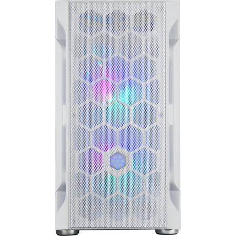 Silverstone fara h1m pro midi tower behuizing (wit | 3x usb-a | rgb | window)