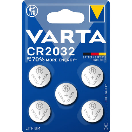 Varta cr2032 lithium knoopcel batterijen 5 stuks