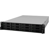 Synology rackstation rs3621rpxs nas (zwart grijs, 4x lan, usb 3.0)