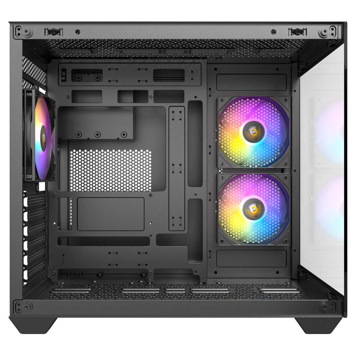 Antec cx800 argb midi tower behuizing (zwart | 2x usb-a | tempered glass)