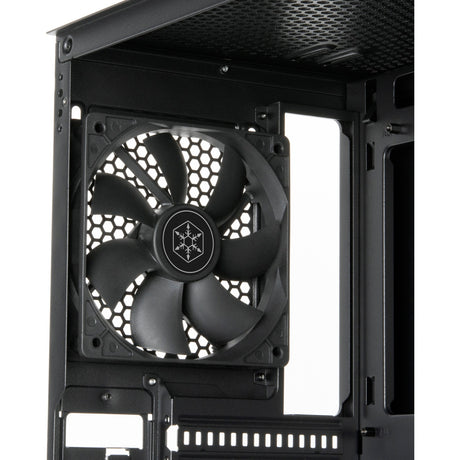 Silverstone fara r1 v2 midi tower behuizing (zwart | 3x usb-a | tempered glass)