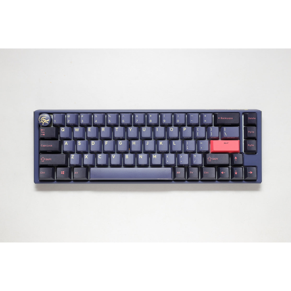 Ducky one 3 cosmic blue sf rgb mechanisch toetsenbord (donkerblauw, us lay-out (qwerty), cherry mx speed silver, 65%, rgb leds, double-shot pbt, hot-swappable, quack mechanics)