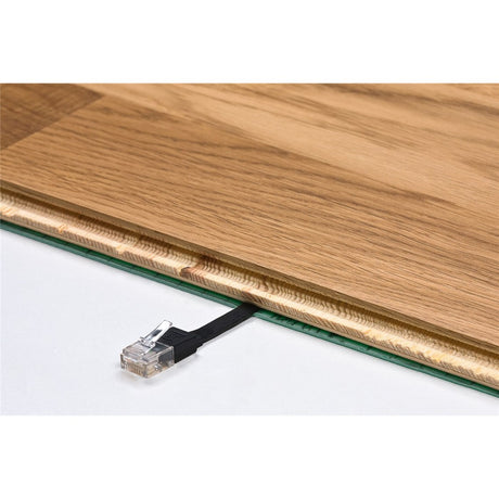 Goobay cat 6a u utp platte kabel (zwart, 20 meter)