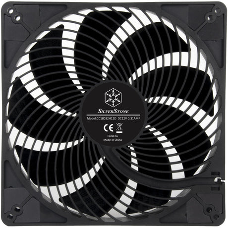 Silverstone air penetrator 184i pro case fan (zwart, 180 x 180 x 32 mm, pwm)