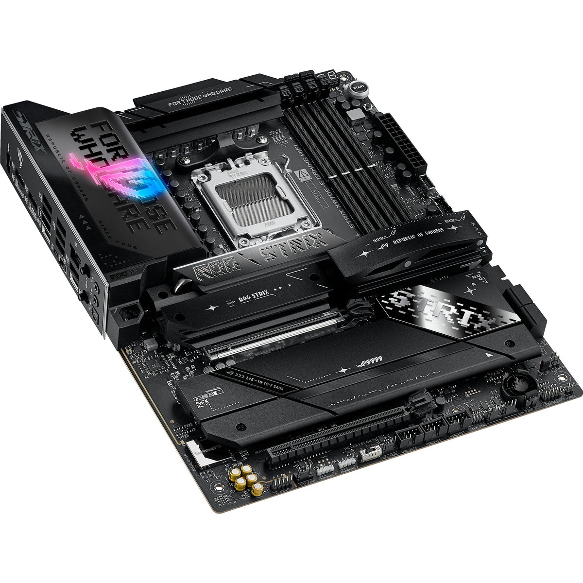 Asus rog strix x870e-e gaming wifi socket am5 moederbord (5gb-lan, wi-fi 7, bt, sound, atx)