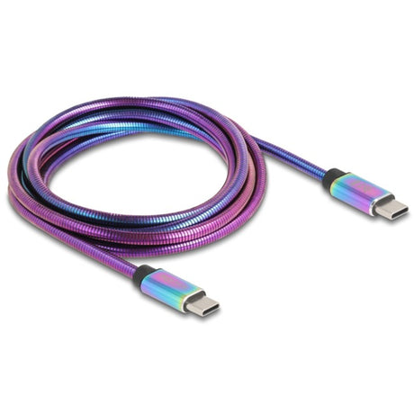 Delock usb 2.0 usb-c kabel, 2 meter (meerkleurig)