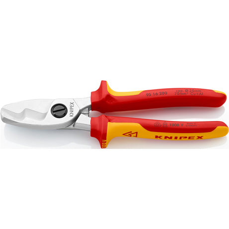 Knipex kabelschaar vde met dubbele snijkanten 9516200 kniptang