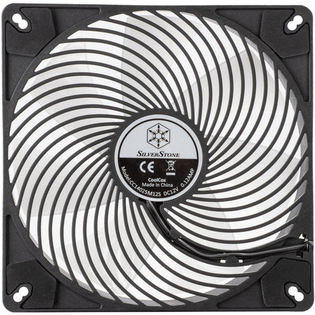Silverstone air penetrator 140i argb case fan (zwart, 139 x 139 x 25 mm, pwm)