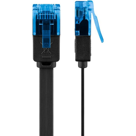 Goobay cat 6a u utp platte kabel (zwart, 20 meter)