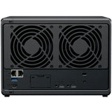 Synology diskstation ds1525+ nas (zwart, 2x lan, usb)