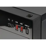 Inter-tech b-42 midi tower behuizing (zwart | 2x usb-a)