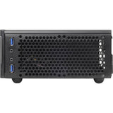 Silverstone milo ml05b htpc behuizing (zwart | 2x usb-a)