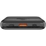 Goobay powerbank compact 10.000 mah (zwart, 10 ah, 1x usb-a, 1x usb-c, power delivery, quick charge)