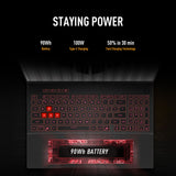 Asus tuf gaming a16 fa608um-rv231w 16 gaming laptop (zwart grijs | r7 260 | rtx 5060 | 16 gb | 512 gb ssd)