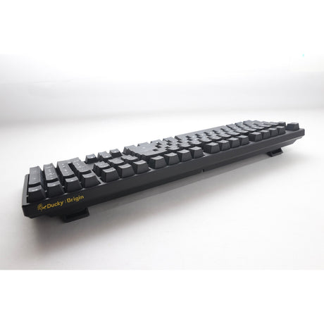 Ducky origin phantom black mechanisch toetsenbord (zwart, us lay-out (qwerty), cherry mx speed silver, 100%, hot swap, pbt double-shot keycaps)