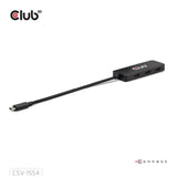 Club 3d usb-c naar 3x hdmi hub (zwart)