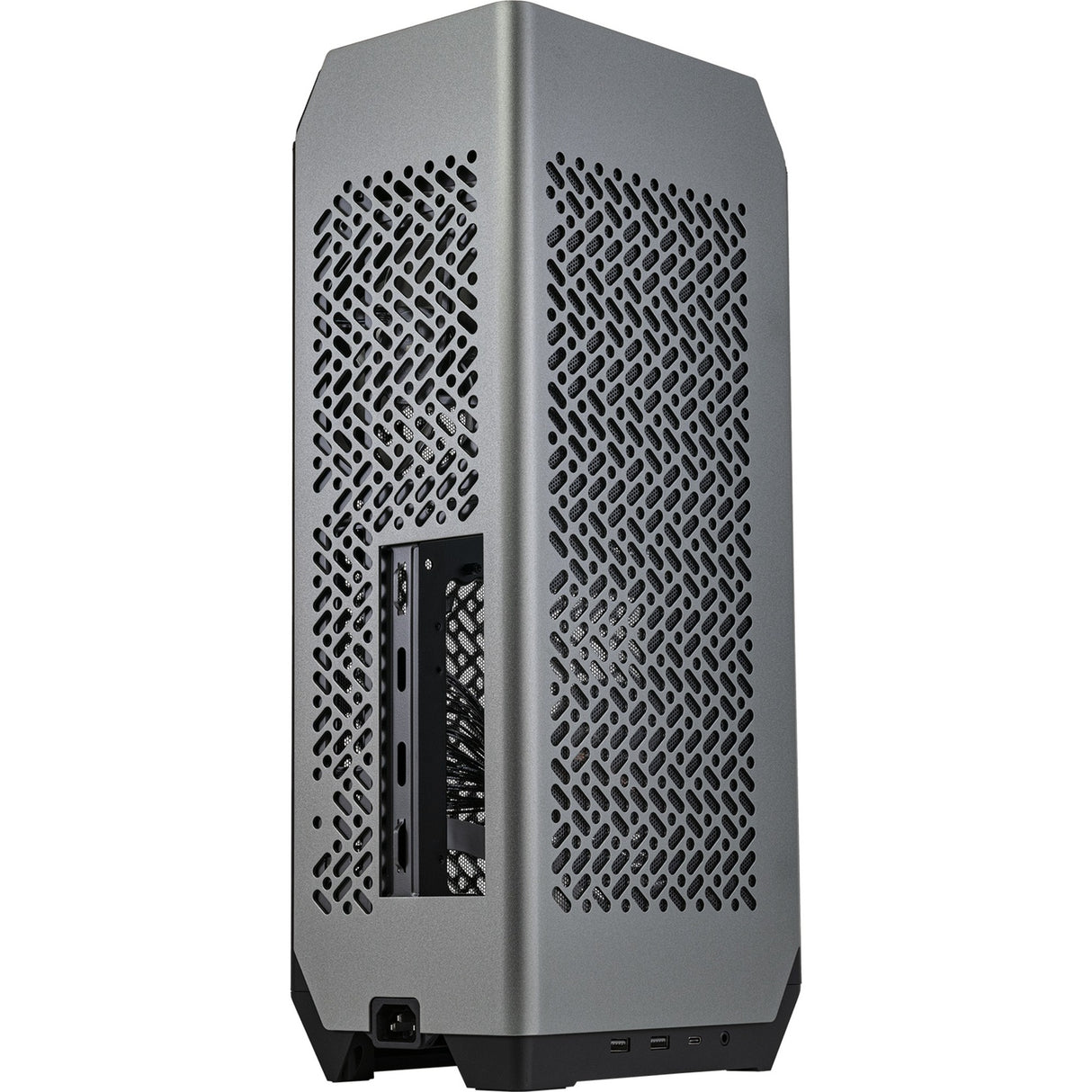 Cooler master ncore 100 max mini tower behuizing (donkergrijs | 2x usb-a | 1x usb-c)