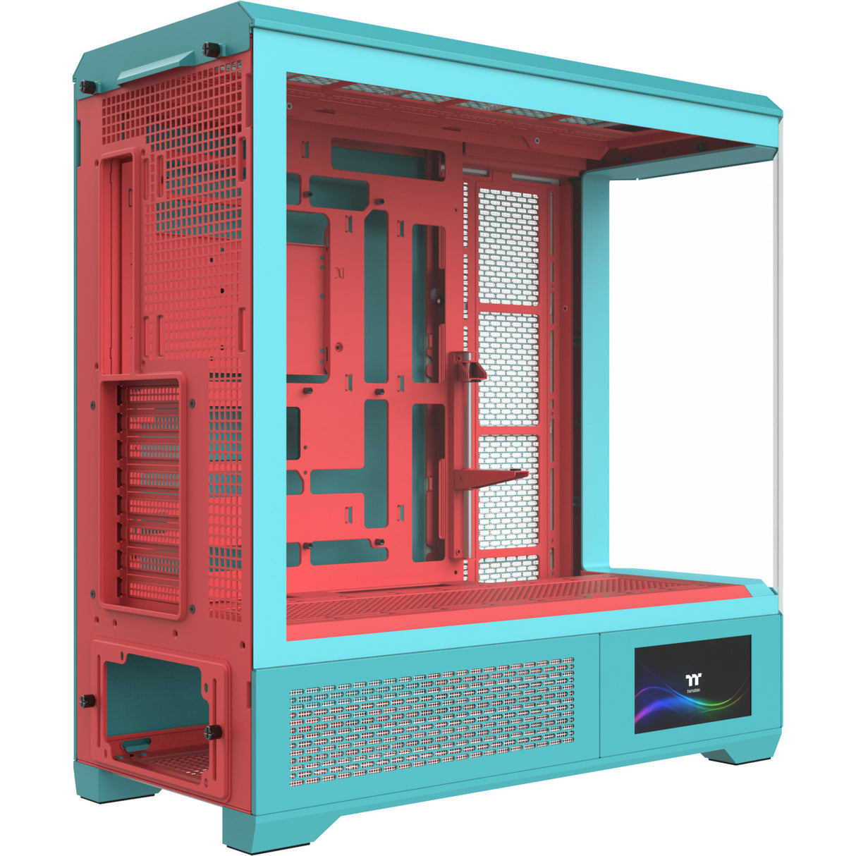 Thermaltake view 600 tg mint strawberry big tower behuizing (mint bes | 2x usb-a | 1x usb-c | tempered glass)