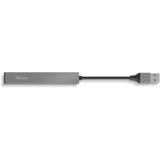 Trust halyx aluminium 4-port mini usb hub usb-hub (aluminium)