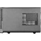Silverstone sg13b-q mini tower behuizing (zwart | 2x usb-a)