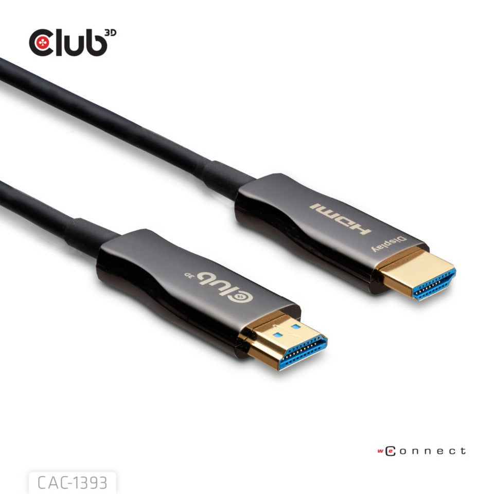 Club 3d hdmi hybride aoc kabel (zwart, 50 meter)